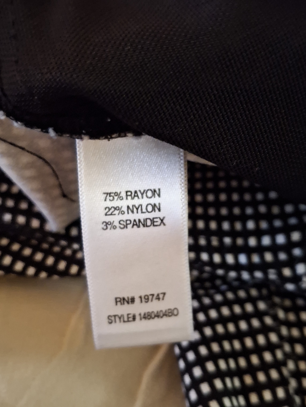 Counterparts Womem's Black and White Micro-Check Shorts - Picture 5 of 9